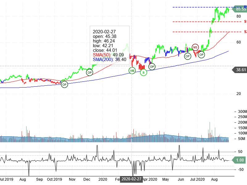 Advanced Micro Devices Inc Stock Chart