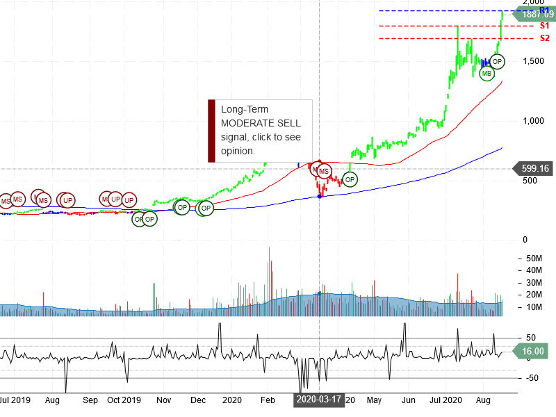 Tesla Inc Stock Chart